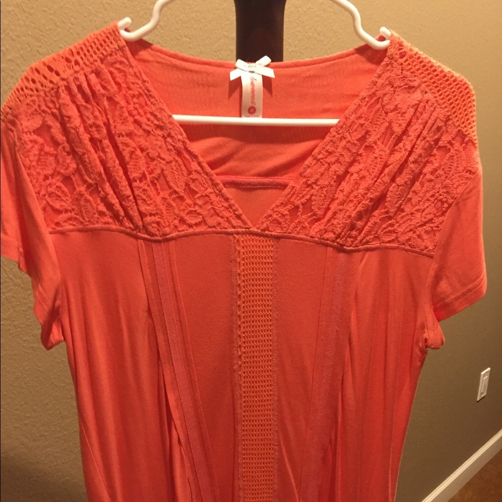 Peach colored top